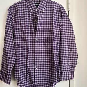 Bonobos Men's Purple Plaid Shirt Slim Fit